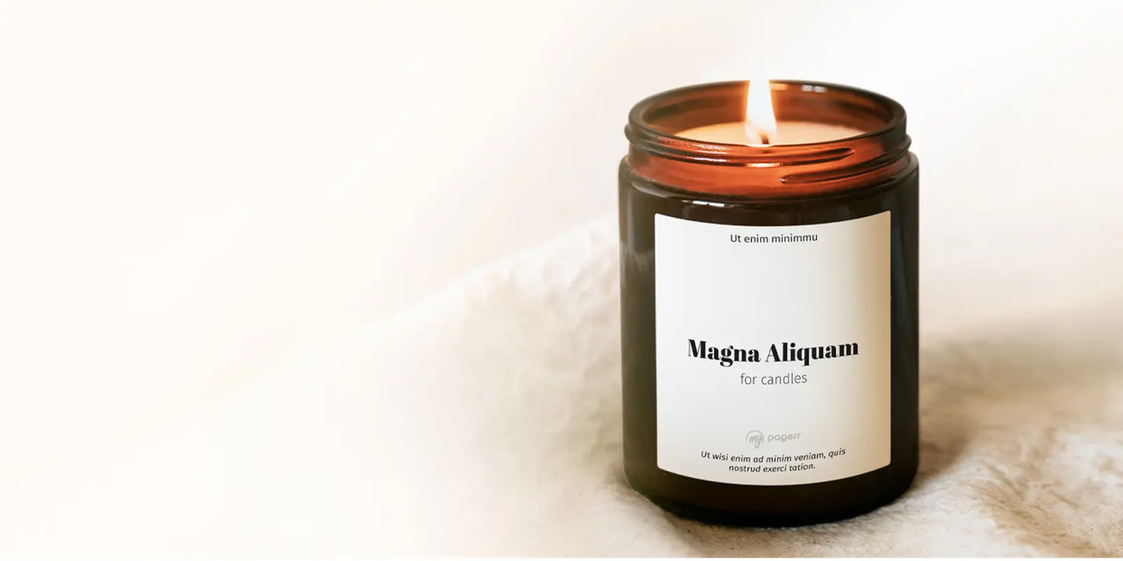 Candle labels in - Print with Pagerr