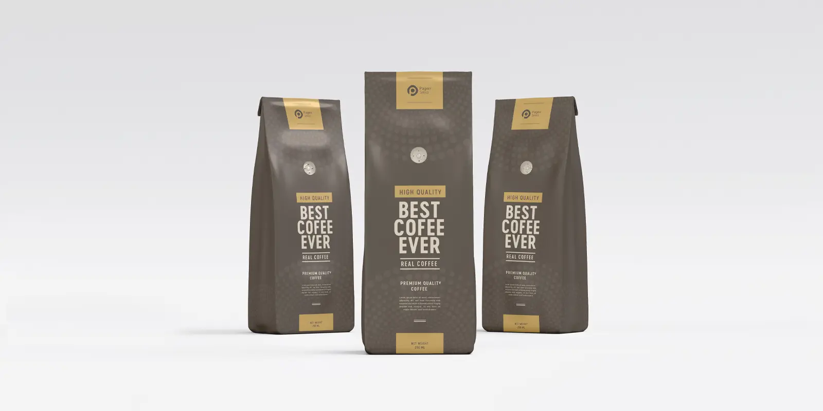 Coffee pouches in - Print with Pagerr