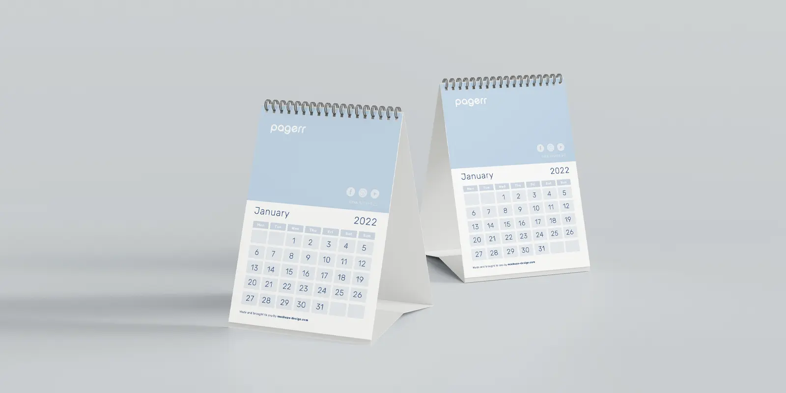 Desk calendars in - Print with Pagerr