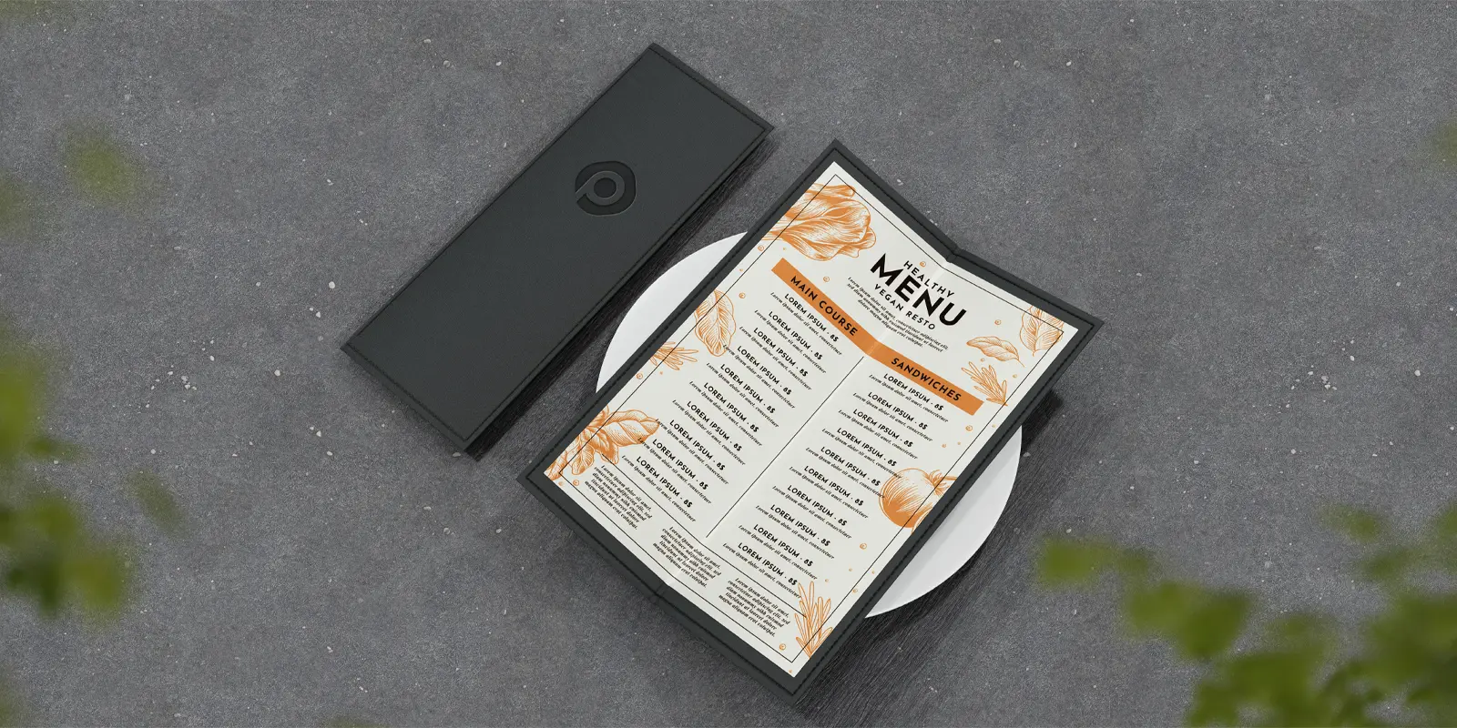 Menus in - Print with Pagerr