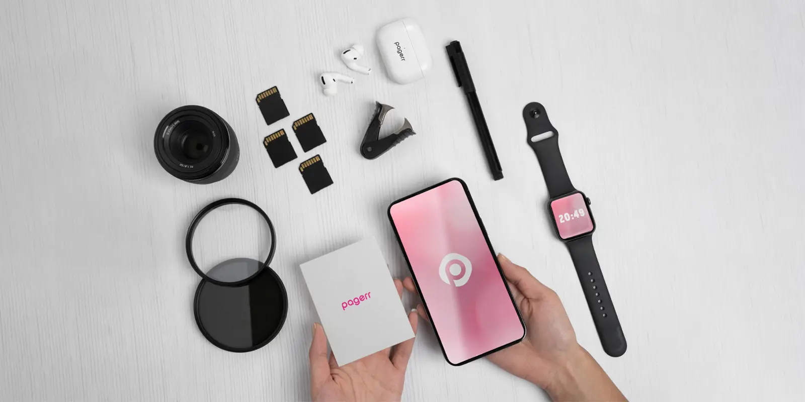 Tech accessories in - Print with Pagerr